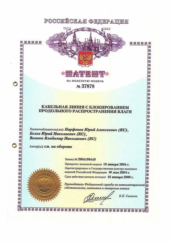 Сертификат, диплом или патент 5